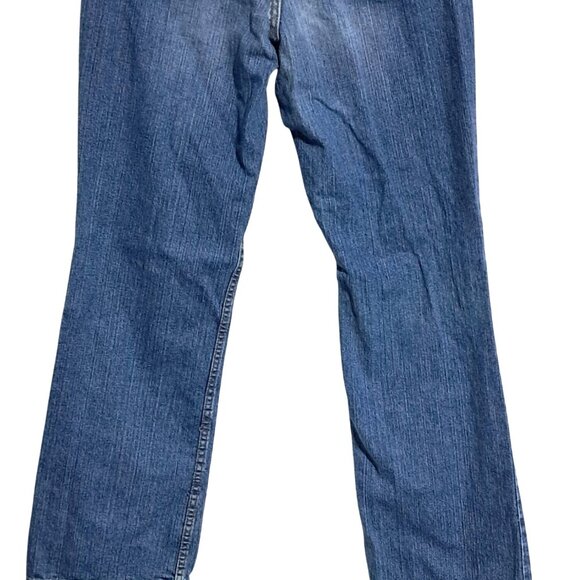 Y2k Eddie Bauer Womens Blue Authentic Denim Bootcut Jeans Size 12 Cotton Blend - Picture 8 of 11